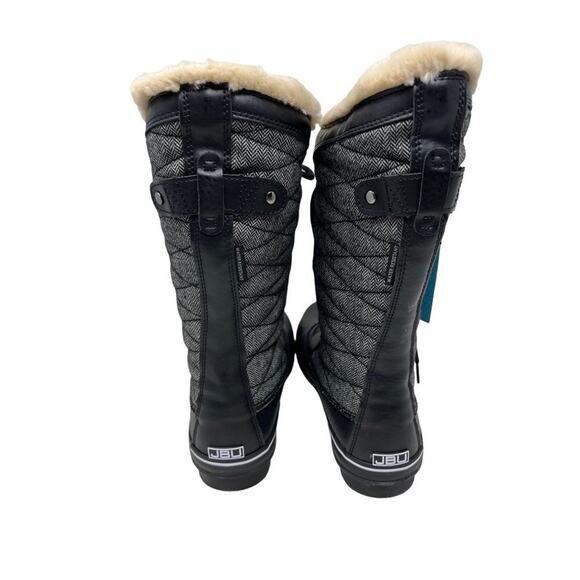 Jambu Black Herringbone Chilly Water Resistant Duck Boot 9.5M - Picture 6 of 12